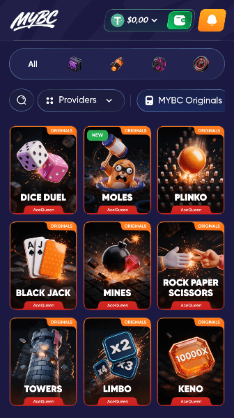 MyBC Casino Originals Games